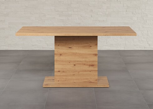 Söögilaud FOLLOW tamm / hall, 160x80xH76 cm