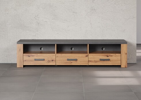 Tv-alus FOLLOW tamm / hall, 180x50xH43 cm