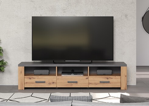 Tv-alus FOLLOW tamm / hall, 180x50xH43 cm
