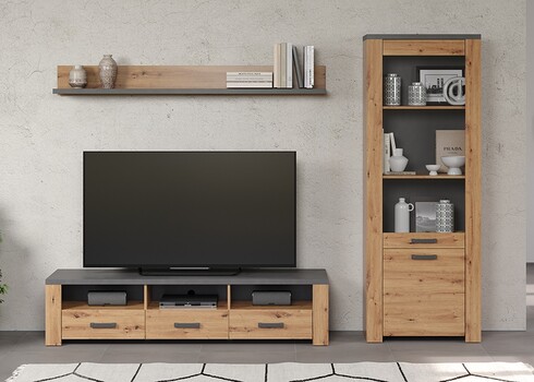 Tv-alus FOLLOW tamm / hall, 180x50xH43 cm