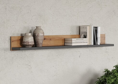 Seinariiul FOLLOW tamm / hall, 180x22xH20 cm