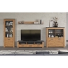 Vitriinkapp FOLLOW tamm / hall, 127x40xH139 cm