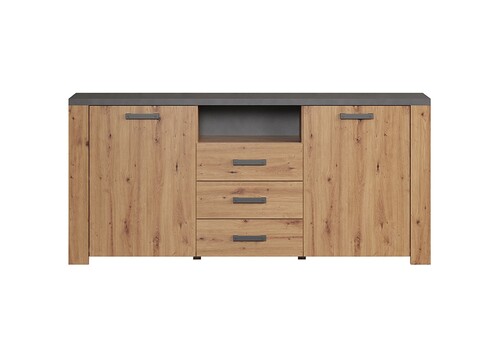 Kummut FOLLOW tamm / hall, 180x40xH83 cm