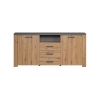 Kummut FOLLOW tamm / hall, 180x40xH83 cm