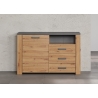 Kummut FOLLOW tamm / hall, 127x40xH83 cm