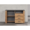 Kummut FOLLOW tamm / hall, 127x40xH83 cm