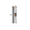 Vannitoakapp LANDSIDE helehall / tamm, 46x33xH191 cm