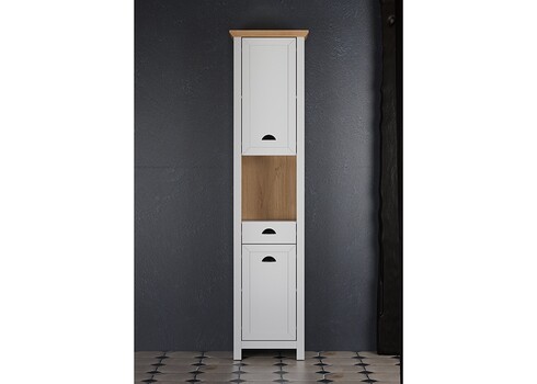 Vannitoakapp LANDSIDE helehall / tamm, 46x33xH191 cm