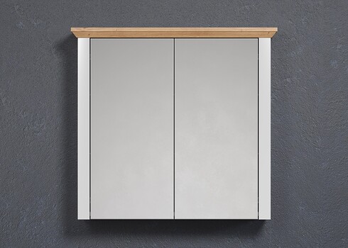 Peegelkapp LANDSIDE helehall / tamm, 78x24xH73 cm