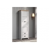 Esikukapp LANDSIDE helehall / tamm, 65x41xH194 cm