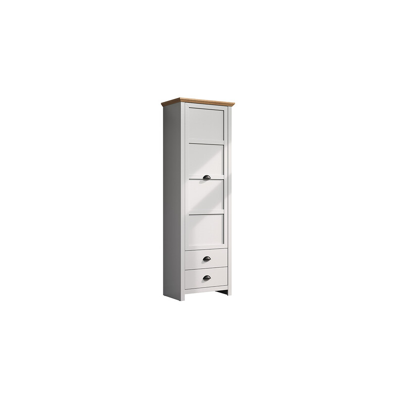 Esikukapp LANDSIDE helehall / tamm, 65x41xH194 cm
