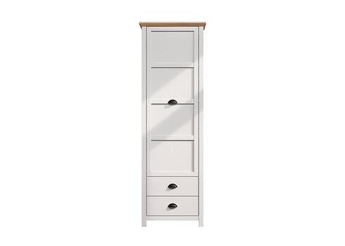 Esikukapp LANDSIDE helehall / tamm, 65x41xH194 cm