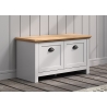 Esikupink LANDSIDE helehall / tamm, 91x41xH49 cm
