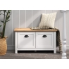 Esikupink LANDSIDE helehall / tamm, 91x41xH49 cm