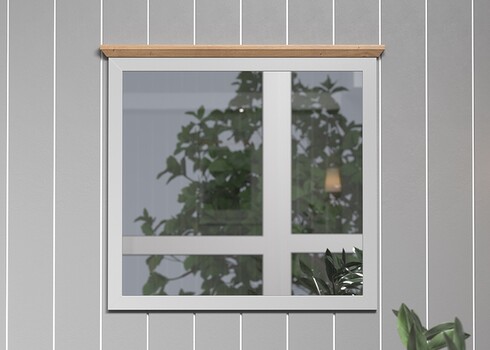 Peegel LANDSIDE helehall / tamm, 91x4xH82 cm