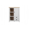 Vitriinkapp LANDSIDE helehall / tamm, 97x41xH130 cm