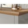 Vitriinkapp LANDSIDE helehall / tamm, 97x41xH130 cm