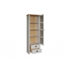 Vitriinkapp LANDSIDE helehall / tamm, 65x41xH201 cm
