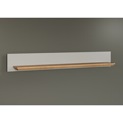 Seinariiul LANDSIDE helehall / tamm, 153x22xH22 cm