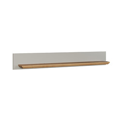 Seinariiul LANDSIDE helehall / tamm, 153x22xH22 cm
