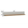 Seinariiul LANDSIDE helehall / tamm, 153x22xH22 cm