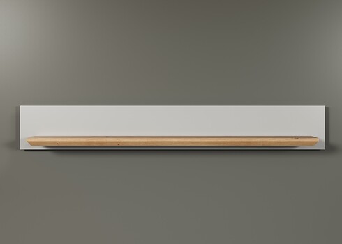 Seinariiul LANDSIDE helehall / tamm, 153x22xH22 cm