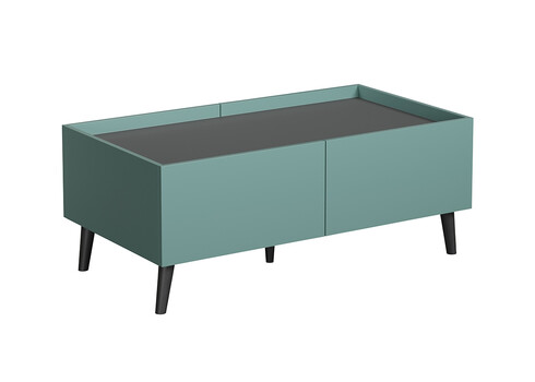 Diivanilaud MELTON sinine / hall, 110x60xH44 cm