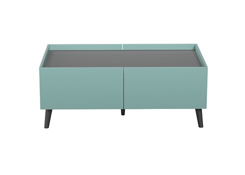 Diivanilaud MELTON sinine / hall, 110x60xH44 cm