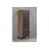 Vitriinkapp MONTEZ tamm / hall, 63x40xH127 cm