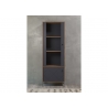 Vitriinkapp MONTEZ tamm / hall, 63x40xH127 cm