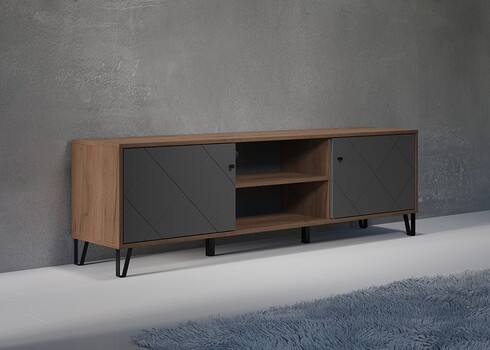 Tv-alus MONTEZ tamm / hall, 183x40xH56 cm