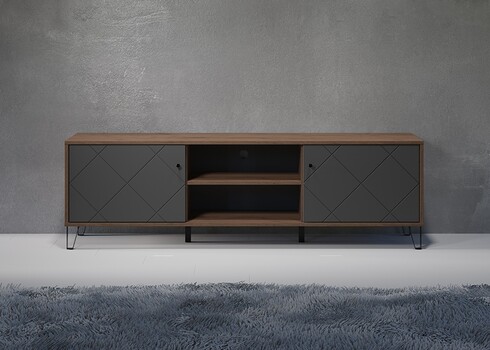 Tv-alus MONTEZ tamm / hall, 183x40xH56 cm