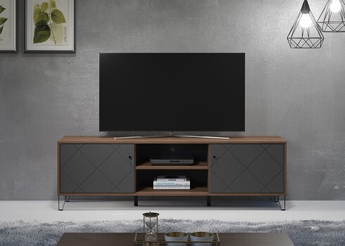 Tv-alus MONTEZ tamm / hall, 183x40xH56 cm