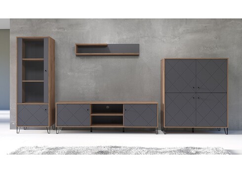 Tv-alus MONTEZ tamm / hall, 183x40xH56 cm