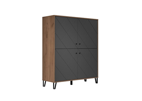 Kapp MONTEZ tamm / hall, 123x40xH136 cm