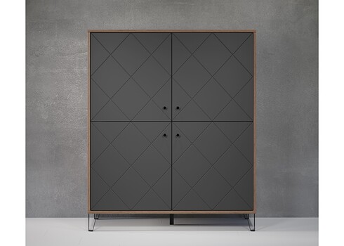 Kapp MONTEZ tamm / hall, 123x40xH136 cm