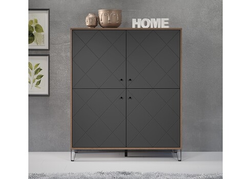 Kapp MONTEZ tamm / hall, 123x40xH136 cm