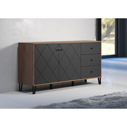 Kummut MONTEZ tamm / hall, 183x40xH76 cm