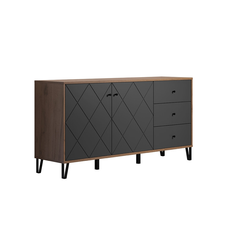 Kummut MONTEZ tamm / hall, 183x40xH76 cm