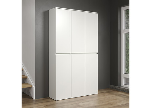 Riidekapp NEVADA valge, 111x34xH191 cm