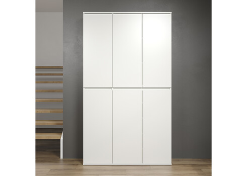 Riidekapp NEVADA valge, 111x34xH191 cm