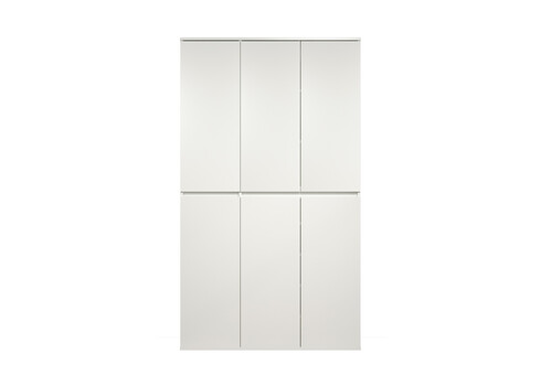 Riidekapp NEVADA valge, 111x34xH191 cm