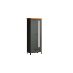 Esikukapp STANTON roheline / tamm, 77x39xH198 cm