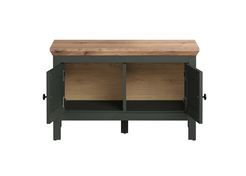 Esikupink STANTON roheline / tamm, 77x39xH48 cm