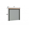 Peegel STANTON roheline / tamm, 77x6xH68 cm