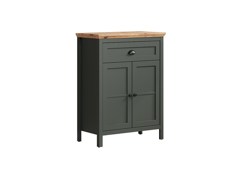 Kummut STANTON roheline / tamm, 77x39xH102 cm