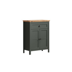 Kummut STANTON roheline / tamm, 77x39xH102 cm
