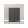 Kummut STANTON roheline / tamm, 77x39xH102 cm