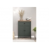 Kummut STANTON roheline / tamm, 77x39xH102 cm