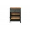 Kummut STANTON roheline / tamm, 77x39xH102 cm